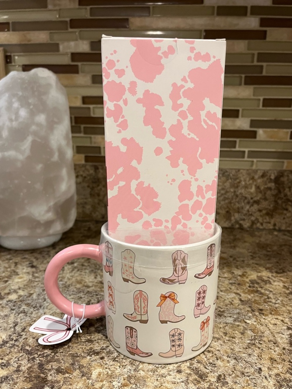 Howdy Cowgirl Cowboy Boot Pens Gift Set with Matching Boot Mug - Pink - Picture 5 of 11